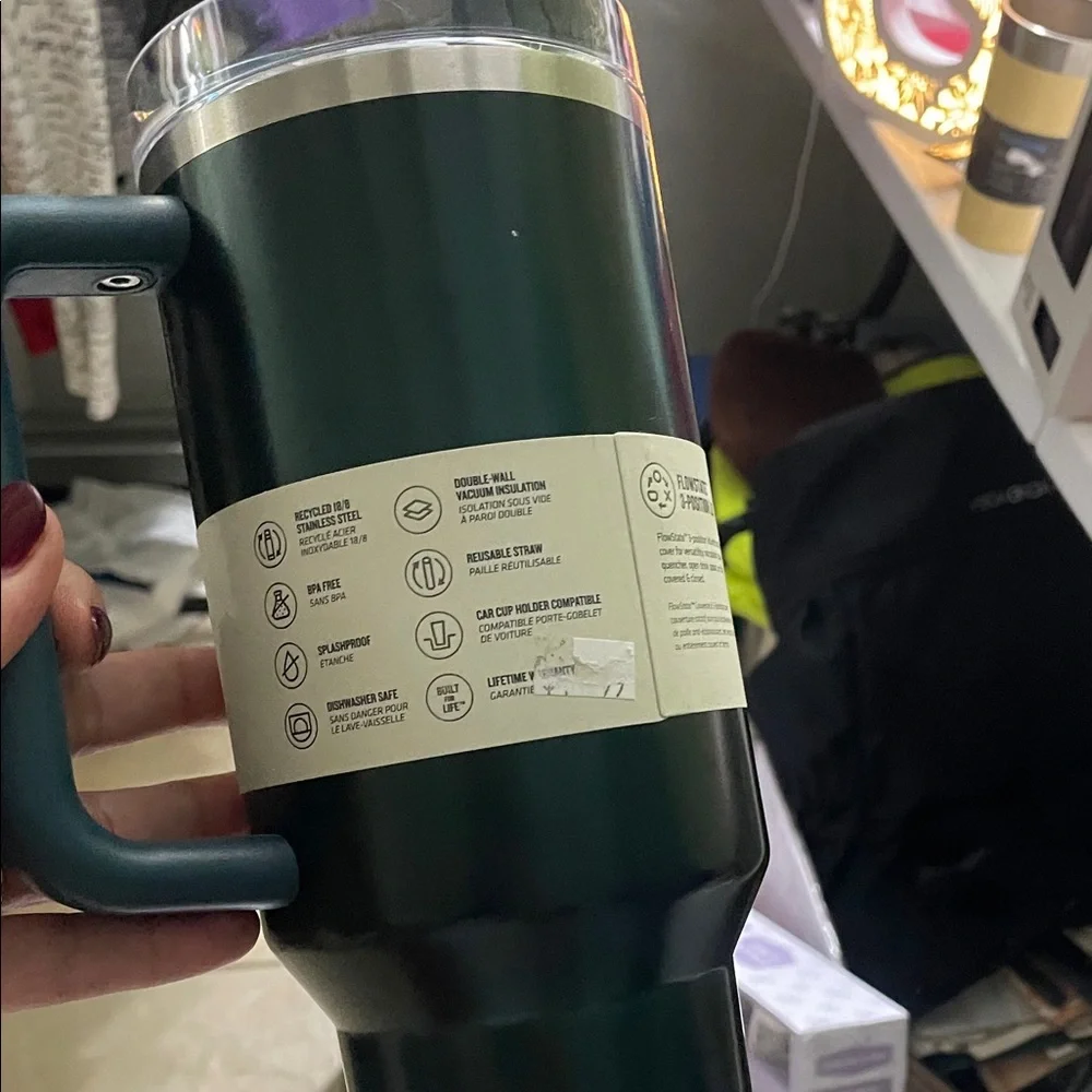 🦄 Stanley Evergreen Glow 40oz Tumbler RARE COLOR 💚💚💚 Whole Foods Exclusive NWT - Picture 4 of 5